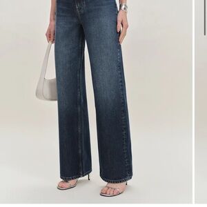 Reformation Dark Blue Flare Jeans